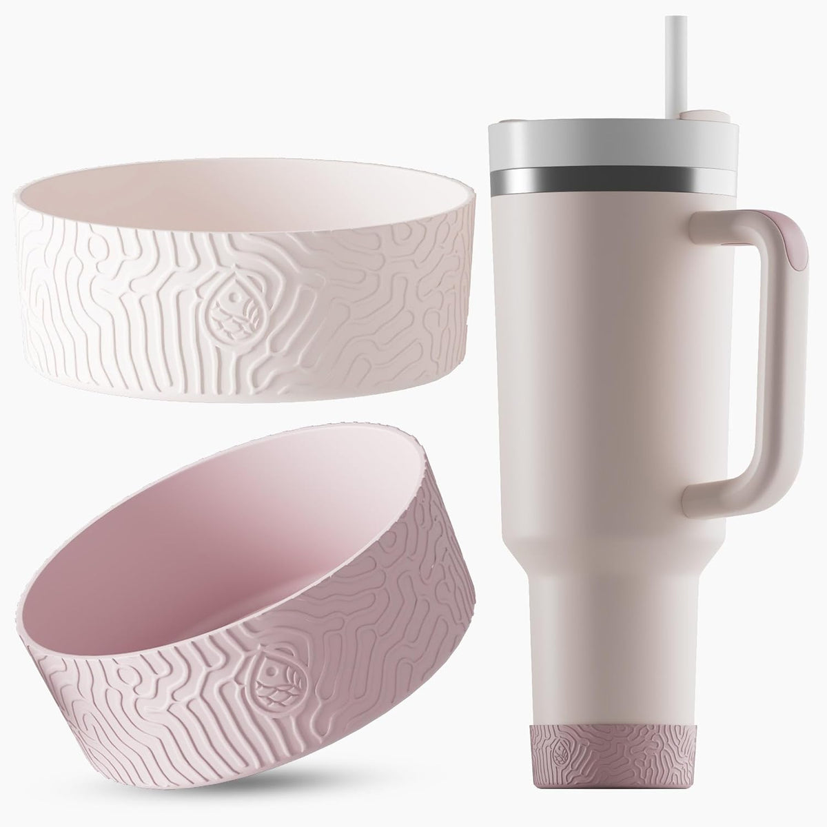 Rose Quartz Reef Style Boot for Stanley Cup for 30 and 40 oz