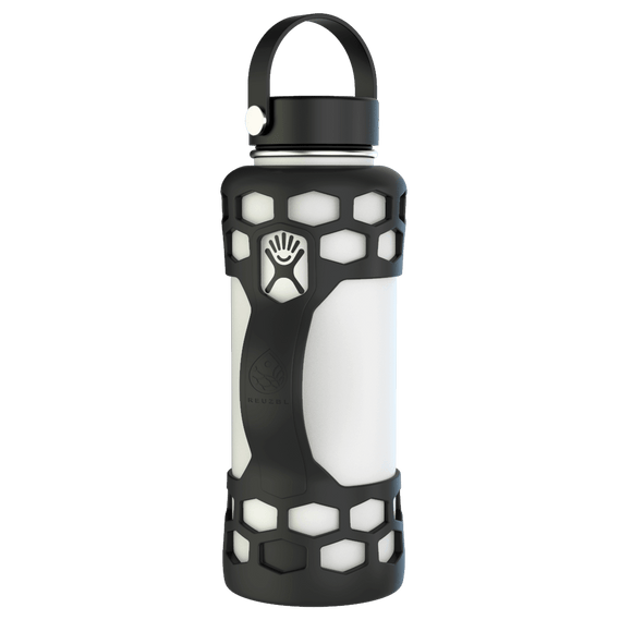 REUZBL Bottle Bumper Silicone Boot Sleeve Protector Accessories with Handle  for Yeti 26 oz & 36 oz Stainless Steel Water Bottles