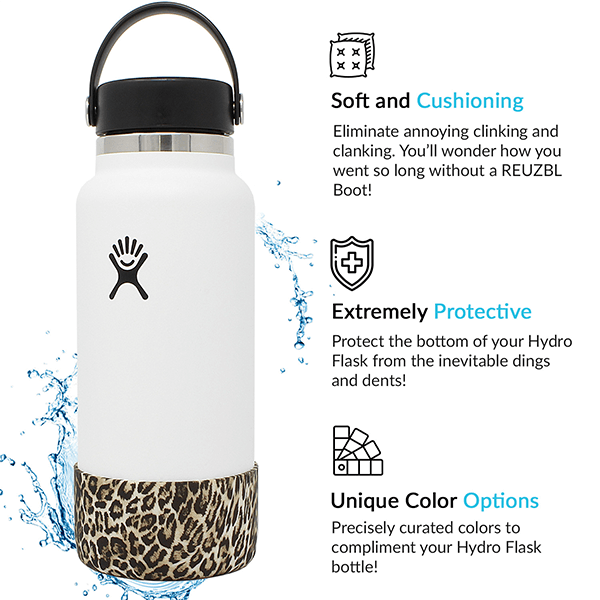 32 oz Laser Engraved Hydro Water Bottle - Black — Boots Bar and Grill