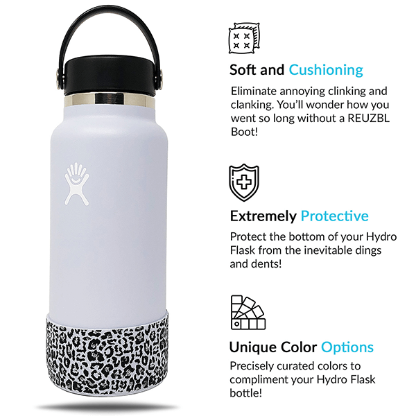 CHEETAH Protective Silicone Boot for Hydro Flask 12-40 oz Water  Bottle,Compatible with Stanley 20-40 oz Tumbler Cups,Iron Flask,Simple