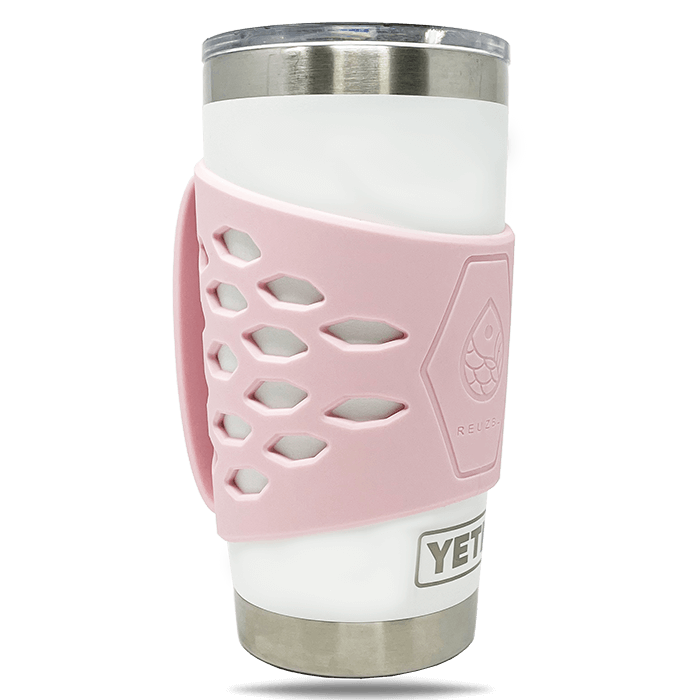 Gangster Armor Grip for 20 oz Tumblers Yeti Rambler Handle Silicone Tumbler  Sleeve Holder - RTIC Beast Simple Corkcicle Tumbler Grip Holder - Boot  Tumbler Bottom Rubber (20oz Pink)